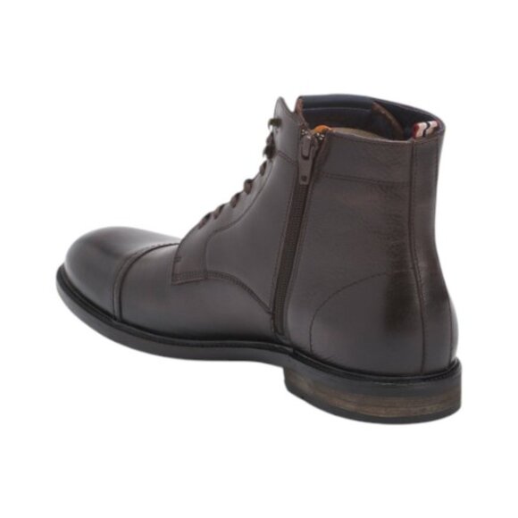 NEW AMBITIOUS Men's Made In Portugal Leather Inside Zip Cap Toe Boots - Picture 2 of 3